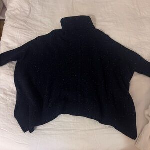 Navy Turtleneck Sweater LOFT